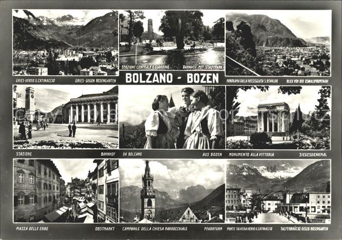 Bozen Suedtirol Trancht und Ansichten