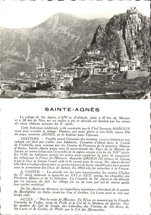 Sainte-Agnes  Nice 06