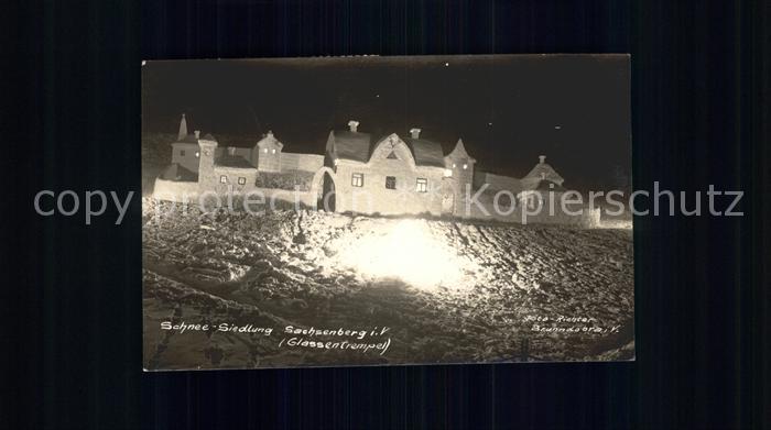 Sachsenberg-Georgenthal Schnee-Siedlung