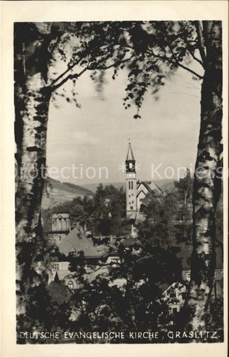 Graslitz Tschechien Deutsche evangelische Kirche