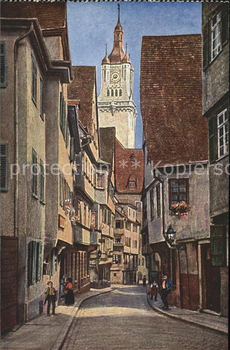 STUTTGART  CITY Altstadt Turmstrasse Kuenstlerkarte