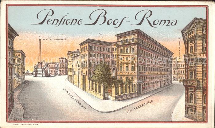 Roma Rom Pension Boos Via Maggio 43-45 Zeichnung