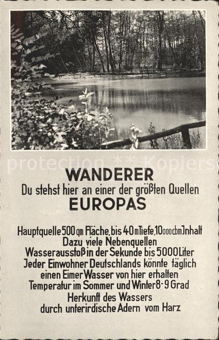 Rhumspringe Hauptquelle eine der groessten Quellen Europas