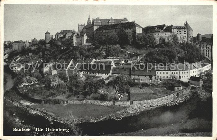 Bautzen Sachsen Spree mit Ortenburg