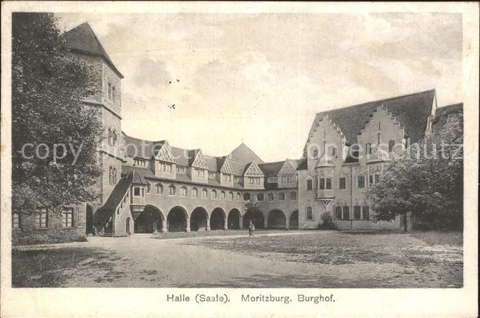 Halle Saale Moritzburg Burghof