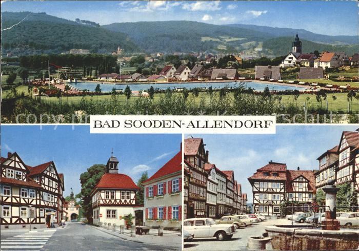 Bad Sooden-Allendorf Fachwerkhaeuser Brunnen