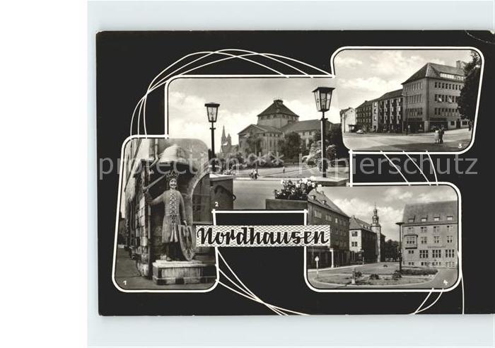 Nordhausen Thueringen Roland Rautenstrasse Lutherplatz