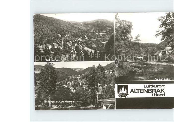 Altenbrak Harz Boda Blick von Waldbuehne