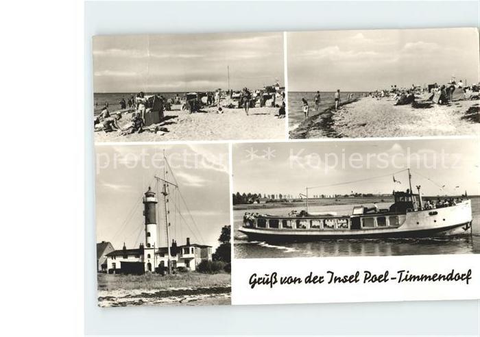 Timmendorf Insel Poel Strand Leuchtturm Strand Schiff