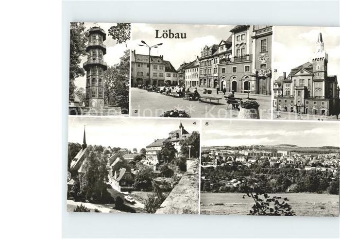 Loebau Sachsen Aussichtsturm Platz der Befreiung