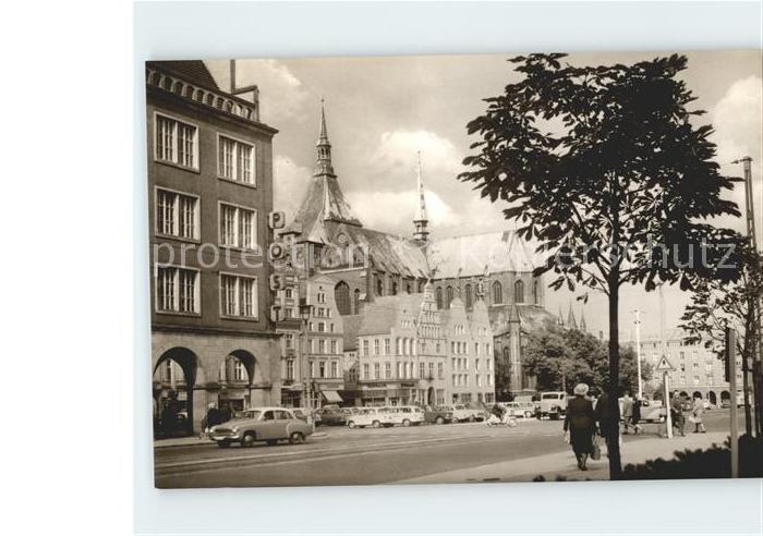 ROSTOCK  CITY Ernst-Thaelmann-Platz Marienkirche