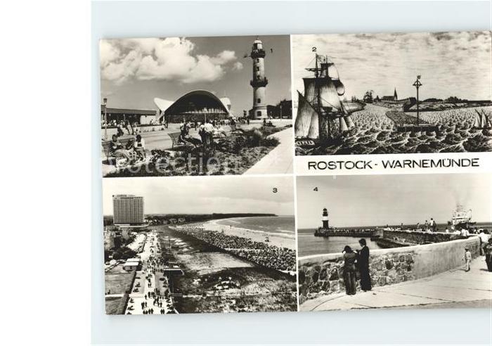 Warnemuende Ostseebad Leuchtturm Mole Strand Hotel Neptun