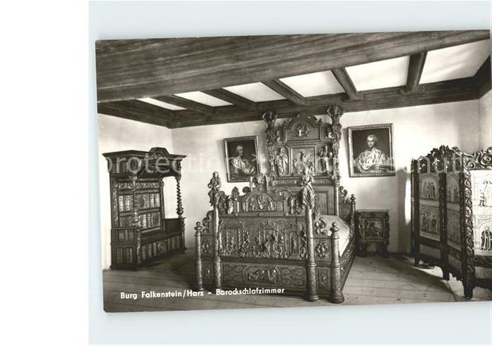 Falkenstein Harz Burg Barockschlafzimmer