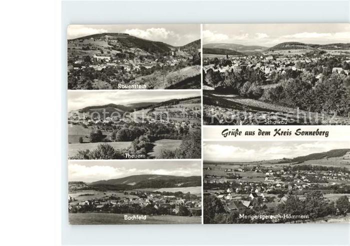 Sonneberg Thueringen Bachfeld Schalkau Theuern Rauenstein