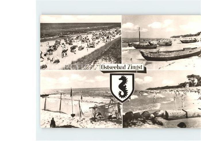 Zingst Ostseebad Strand Boote Netze