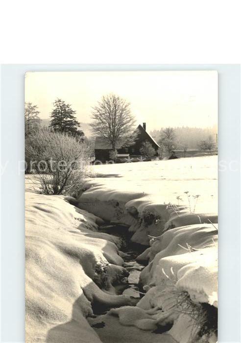 Erlbach Altoetting Bach im Winter