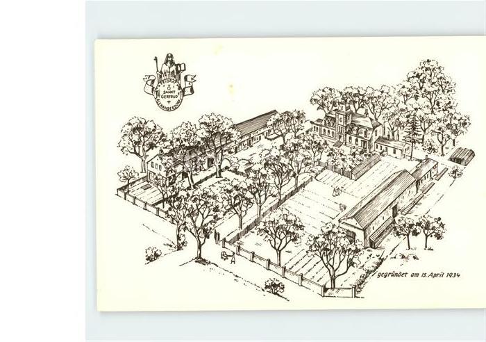 Kummersdorf-Alexanderdorf Priorat St. Gertrud Zeichnung