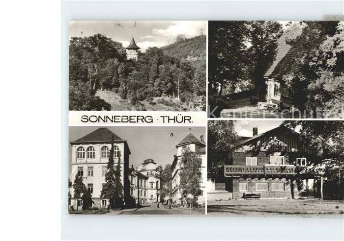 Sonneberg Thueringen Schlossberg Lutherhaus Spielzeugmuseum Blockhuette