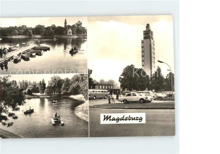 MAGDEBURG CITY Adolf-Mittag-See und Aussichtsturm Rotehorn