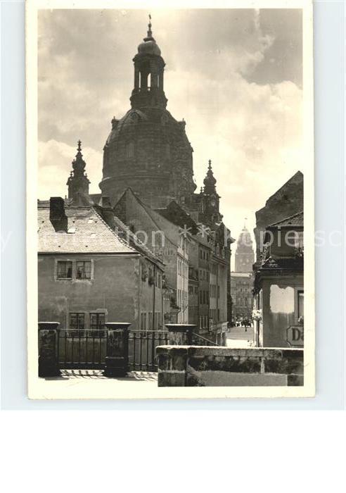 DRESDEN Elbe Frauenkirche vor der Zerstoerung