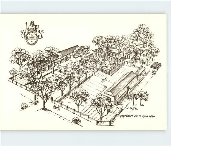 Kummersdorf-Alexanderdorf Priorat St. Gertrud Zeichnung