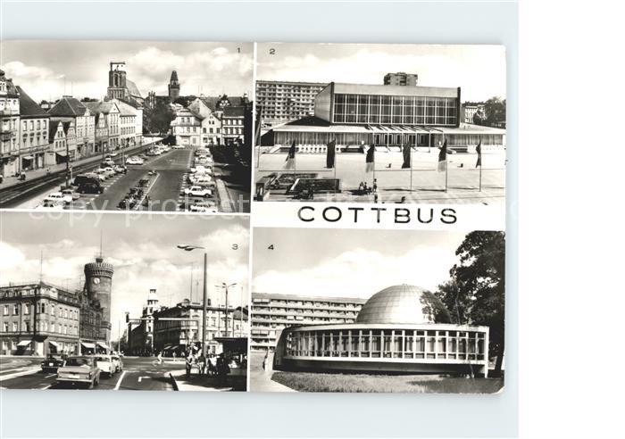 Cottbus Altmarkt Stadthalle Ernst-Thaelmann-Platz Planetarium Juri Gagarin