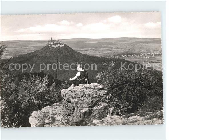 Burg Hohenzollern mit Hechingen Blick vom Zellerhorn