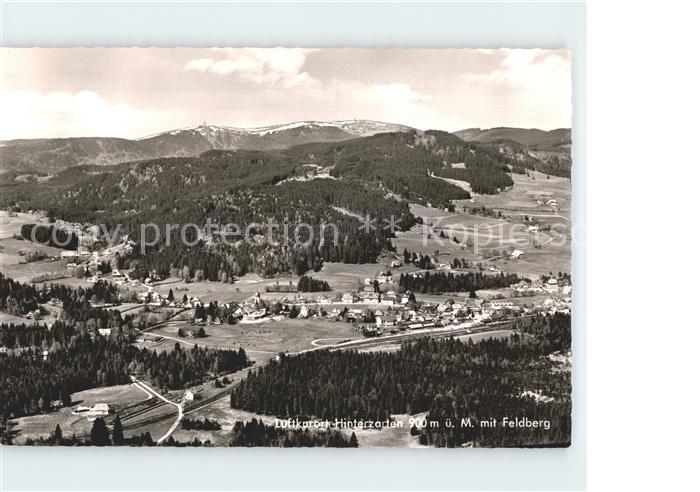 Hinterzarten Breisgau-Hochschwarzwald BW Fliegeraufnahme mit Feldberg