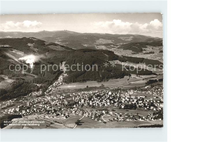 Neustadt Titisee Fliegeraufnahme mit Hochfirst und Feldberg