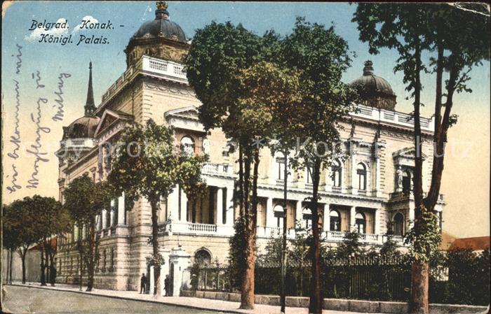 Belgrad Serbien Konak Koenig Palais