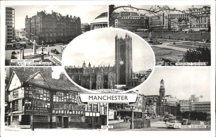 Manchester Cathedral Piccadilly Gardens Royal Exchange