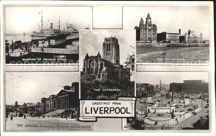 Liverpool Waterfront Entrance Mersey Tunnel Cathedral