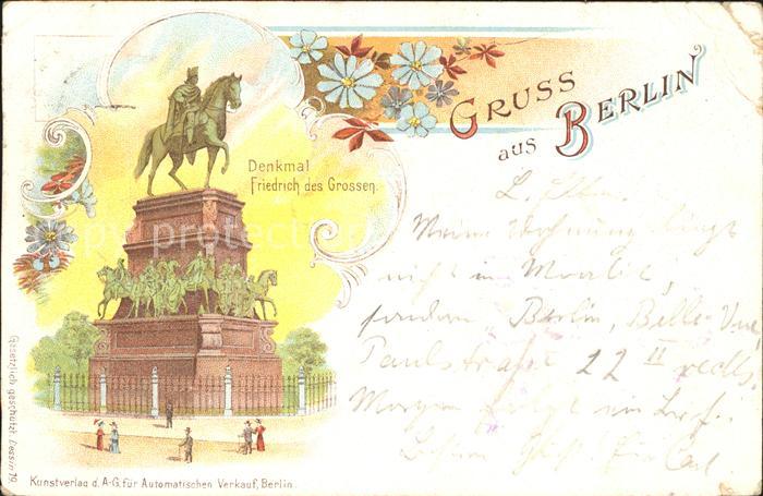 BERLIN  CITY Denkmal Friedrich Grossen