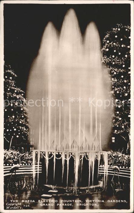 Brighton East Sussex Mazda Electric Fountain Victoria Gardens Grand Parade