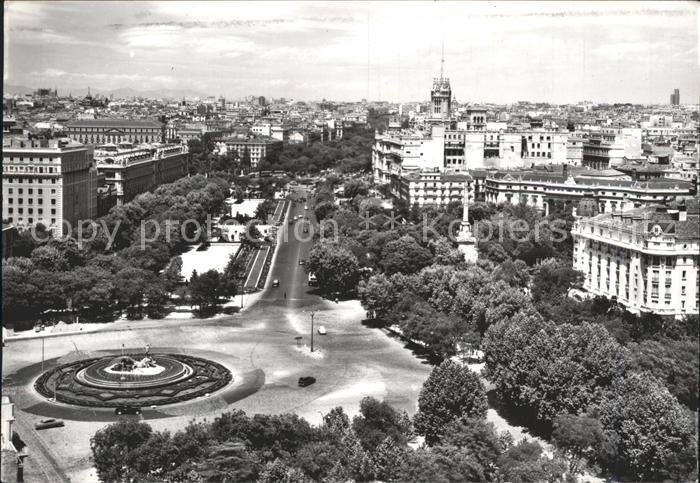 Madrid Spain Napluno Paseo Prade