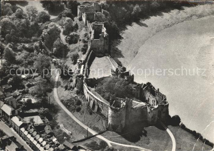 Chepstow Castle Monmouthshire Fliegeraufnahme