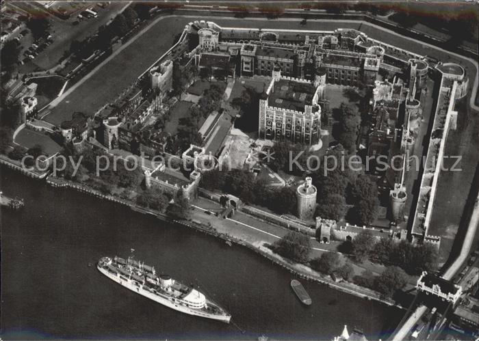 London Fliegeraufnahme Dampfer