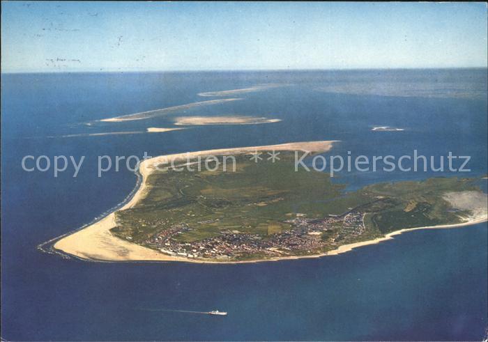 BORKUM Nordseebad Niedersachsen Fliegeraufnahme
