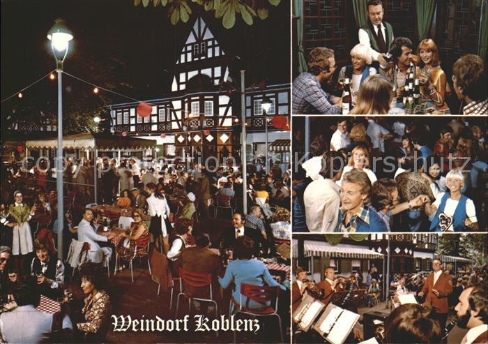 Koblenz Rhein Weindorf Zentrum rhein mosellaendischer Froehlichkeit Ab Ostern