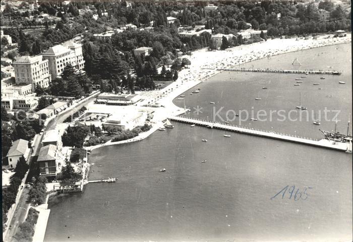 Portoroz Fliegeraufnahme Strand