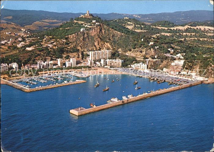 Blanes Fliegeraufnahme Hafen Costa Brava