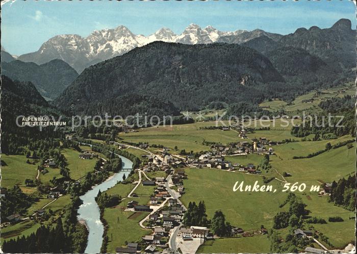 Unken Fliegeraufnahme mit Alpenbad