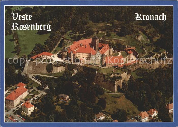 Kronach Oberfranken Veste Rosenberg Fliegeraufnahme