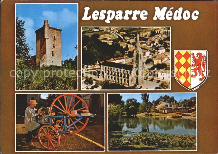 Lesparre-Medoc La tour l'eglise Le remouleur La mare aux grenouilles
