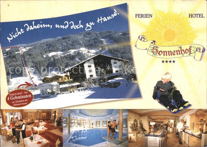 Zell Ziller Tirol Ferienhotel Sonnenhof Gastraum Hallenba