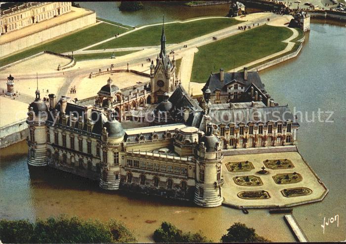 Chantilly Chateau de Chantilly Vue aerienne