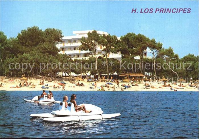 Alcudia Mallorca Hotel Los Principes Strandpartie Tretboote