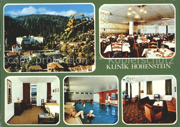 Triberg Schwarzwald Klinik Hohenstein Gastraum Hallenbad