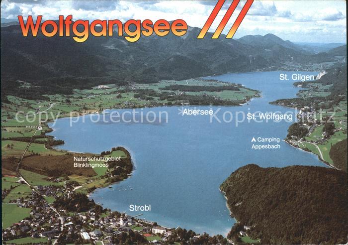 Wolfgangsee St Wolfgang St Gilgen Strobl und Abersee