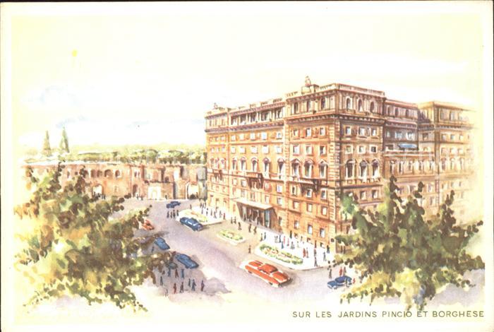 Roma Rom Hotel Flora sur les Jardins pincio et Borghese